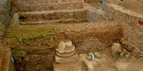 Bibracte, pied de colonne