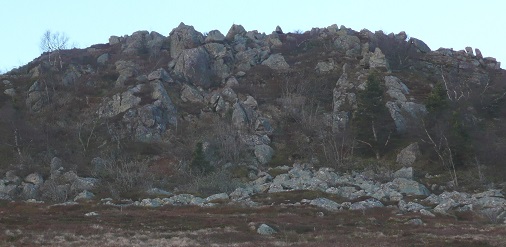 Amas rocheux d'origine volcanique
