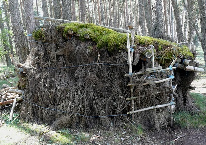 Une hutte peu avant les Estrets