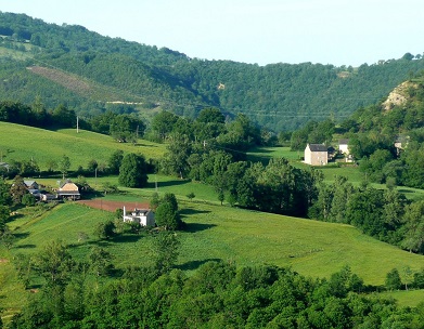 Paysage vers la vallée du Rémenous