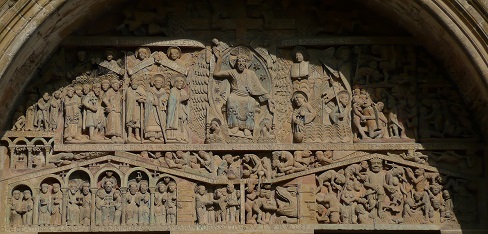 Tympan de l'abbatiale de Conques