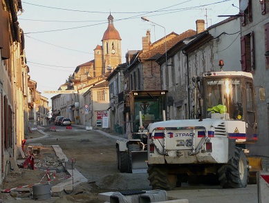 La rue principale d'Eauze