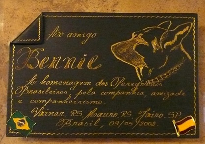 Hommage de pèlerins brésiliens à Berni