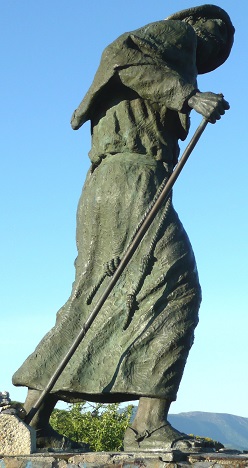 Le pèlerin du col de san Roque