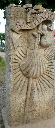 Borne jacquaire peu avant Lavacolla