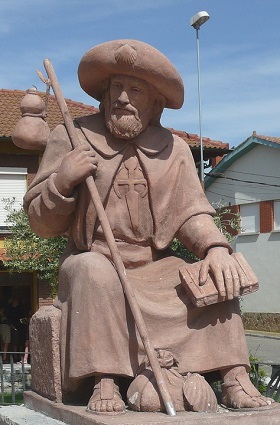 Statue de Santiago (Saint-Jacques) à Villar de Mazarife Villar de Mazarife