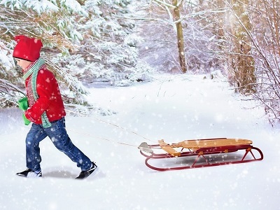 Luge et enfant Luge et enfant